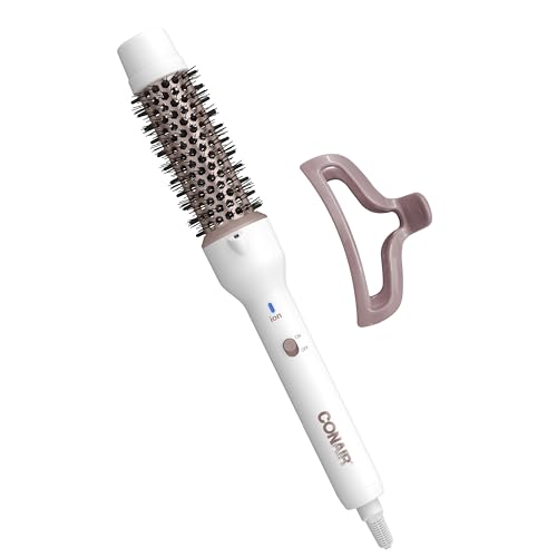 Conair Double Ceramic 1¼-Inch Thermal Brush, Heated Round Brush for Blowouts, Curls, and Waves, Ceramic Technology Eliminates Damaging Hot Spots for S - imagen 4