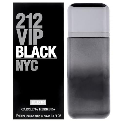 212 VIP Black Elixir by Carolina Herrera for Men - 3.4 oz EDP Spray - imagen 4