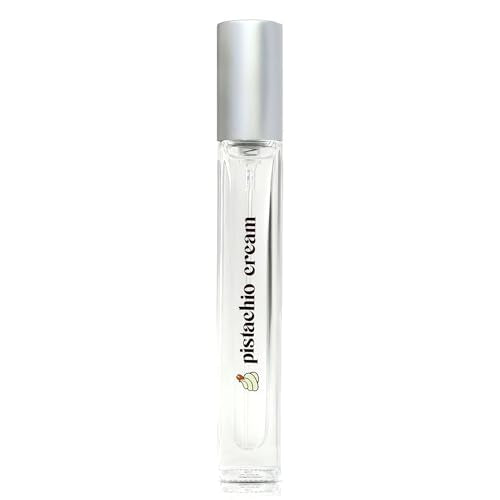 Just Juice Crema de Pistacho - Perfume Mini de Viaje para Mujeres y Hombres - Notas de Pistacho, Vainilla Francesa y Maderas Cremosas - 0.3 oz - imagen 1