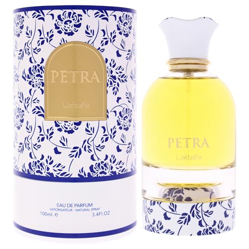 Lattafa Petra - Fragancia Unisex Eau de Parfum Larga Duración, Frutal, Gourmand, Floral y Almizclada, 3.4 Onzas / 100 ml - imagen 2