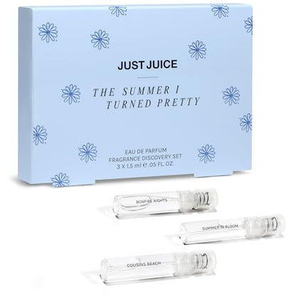 Just Juice - Mini Set de Perfumes The Summer I Turned Pretty - 3 Fragancias para Mujeres y Hombres - Cousins Beach, Bonfire Nights, Summer in Bloom - - imagen 1