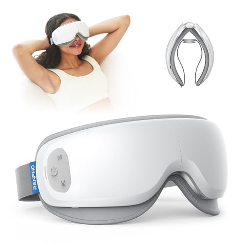 RENPHO Ultra-Quiet Eye Massager with Heat, Lightweight Eye Mask for Migraines, FSA Eligible HSA Face Massager for Dry Eyes Relax Reduce Strain Improve - imagen 3