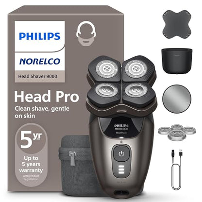 Philips Norelco Afeitadora Eléctrica Pro 9000 Series - Afeitadora para Hombres y Mujeres, Cabezal Flexible 360° y Cuchillas ComfortCut, Modelo - imagen 2