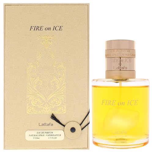 Lattafa Fire On Ice – Fragancia Unisex Eau de Parfum Larga Duración, Notas Frutales, Especiadas, Amaderadas y Ámbar, 110 ml - imagen 3