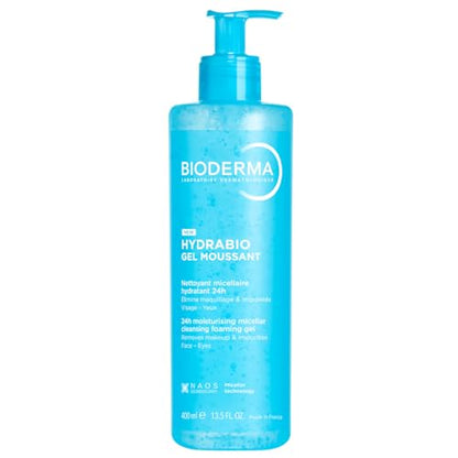 Bioderma - Hydrabio - Gel Espumoso - Limpiador Facial 3 en 1 para Piel Deshidratada, Desmaquillante e Hidratante, 13.5 Fl.Oz - imagen 4