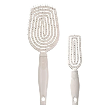 Cepillo Desenredante Conair para Cuidado del Cuero Cabelludo 2pk - Cepillo de Tamaño Completo + Cepillo de Viaje - Masajeador de Cuero Cabelludo - - imagen 1