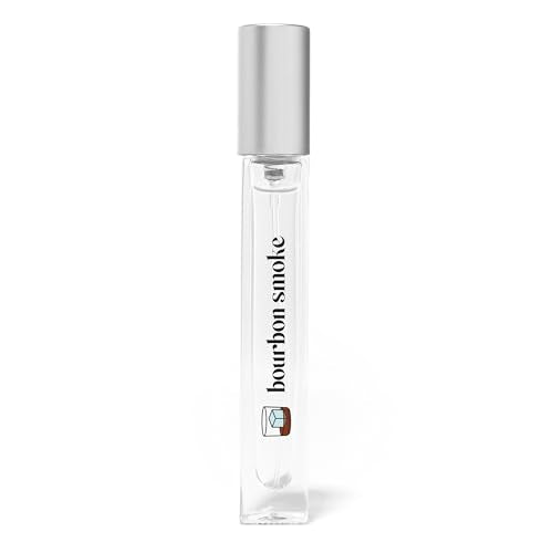 Just Juice Bourbon Smoke - Perfume unisex de vainilla especiada y cálida - Mini perfume de ámbar con pimienta negra, cedro y ante - 0.33 oz - imagen 1