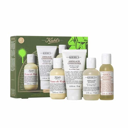 Set de Regalo Kiehl's para Cuerpo y Cabello, Valor de $49, Incluye 3 Productos en Tamaño de Viaje: Champú, Acondicionador y Loción Corporal - imagen 1