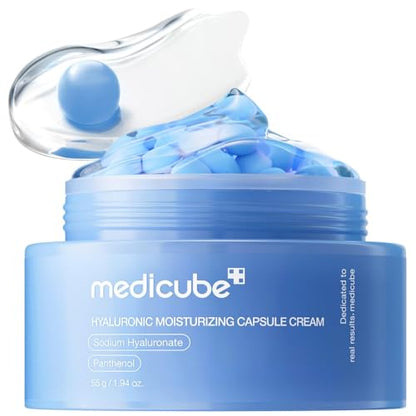 Crema en Cápsulas Medicube con Ácido Hialurónico | Hidratación Duradera de 120 Horas, Cuidado de Barrera, Hidratante Facial Calmante para Todo Tipo - imagen 4