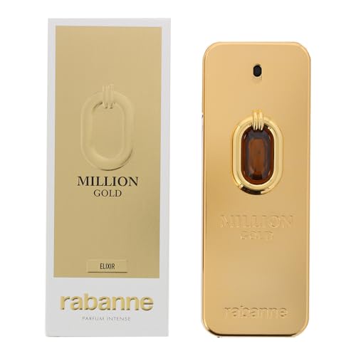 Rabanne Million Gold Elixir Parfum Intense - Fragancia de lujo duradera para hombres con vainilla, mandarina y sándalo - Perfume para hombres, 6.8 oz - imagen 3