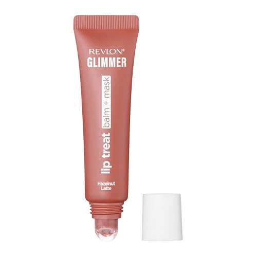 Bálsamo y Máscara Labial Revlon Glimmer Lip Treat, Tratamiento Hidratante de Péptidos para Labios, 006 Hazelnut Latte, 0.4 fl oz - imagen 4
