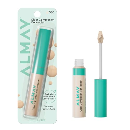Corrector Almay Clear Complexion, Maquillaje Cruelty-Free para Piel Propensa al Acné, No Comedogénico, Vegano, Hipoalergénico, 050, 0.3 fl oz - imagen 3
