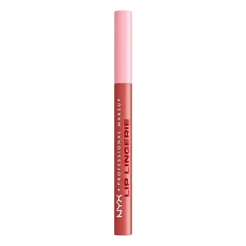 Lápiz Labial NYX PROFESSIONAL MAKEUP Lip Lingerie, Tinte Impermeable de Larga Duración - Send Nudes (Rosewood) - imagen 1