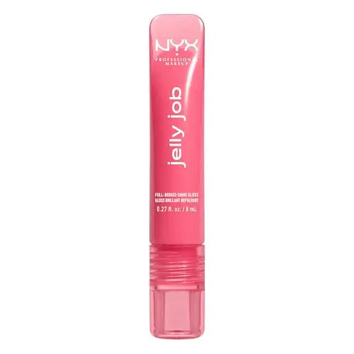 Brillo Labial NYX PROFESSIONAL MAKEUP Jelly Job, Gloss Labial Tinte con Acabado Hiper-Brillante - Jelly Blushin' (Rosa Pálido) - imagen 1