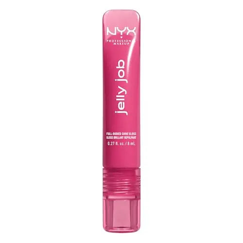 Brillo Labial NYX PROFESSIONAL MAKEUP Jelly Job, Gloss Tinte con Acabado Suave y Brillante - Jelly Jammin' (Rosa Frío) - imagen 4