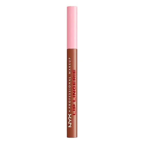 Lápiz Labial NYX PROFESSIONAL MAKEUP Lip Lingerie, Tinte de Labios Impermeable, Color Duradero - Naughty Nude (Nude Cálido) - imagen 1