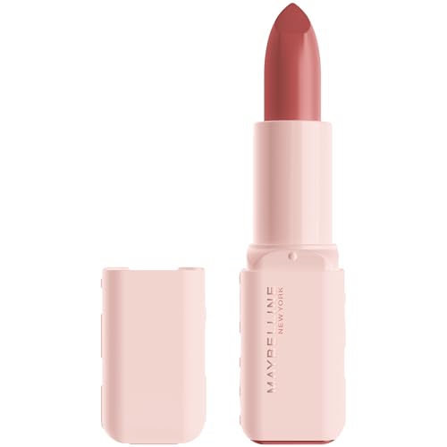 MAYBELLINE Serum Lipstick, Labial Hidratante con 8 Horas de Hidratación y Ácido Hialurónico, Tal Vez Es... Suave (Terracota Rosa Claro Satinado) - imagen 4