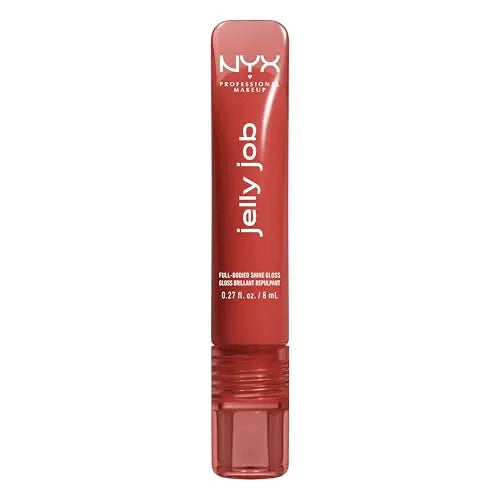 Brillo Labial NYX PROFESSIONAL MAKEUP Jelly Job, Tinte Labial con Acabado Suave y Brillante - Relleno de Gel (Marrón Especiado) - imagen 2