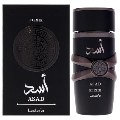 Lattafa Asad Elixir – Fragancia Eau de Parfum para Hombres, Aroma Especiado, Amaderado y Ámbar, 3.4 Onzas / 100 ml - imagen 1