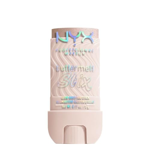 NYX PROFESSIONAL MAKEUP Buttermelt Glaze Stix, Iluminador en Barra No Graso con Hasta 8 Horas de Duración - 01 Big Melt Energy (Transparente) - imagen 1