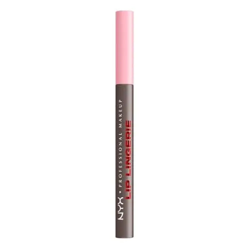 Lápiz Labial NYX PROFESSIONAL MAKEUP Lip Lingerie, Tinte Impermeable de Larga Duración - Wild Side (Gris Oscuro) - imagen 1
