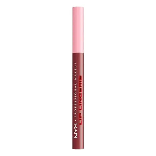Lápiz Labial NYX PROFESSIONAL MAKEUP Lip Lingerie, Tinte Waterproof de Larga Duración - Hot N' Heavy (Black Currant) - imagen 1