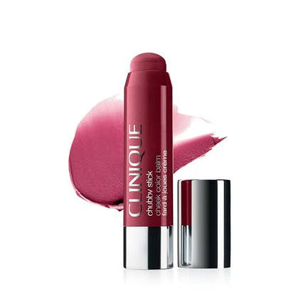 Clinique Chubby Cream Blush Stick Cheek Colour Balm en Plumped Up Peony | Rubor de Larga Duración y Construible | Ideal para Viajes - imagen 1