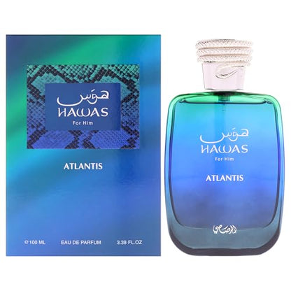 RASASI Hawas Atlantis Eau de Parfum para Hombres, 100ml (3.4 oz) Spray de Fragancia Fresca y Moderna - imagen 1