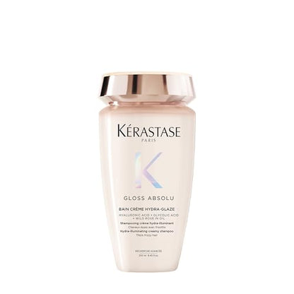KÉRASTASE Gloss Absolu Bain Crème Champú Cremoso Hidratante Iluminador, Fórmula Sin Sulfatos Antifrizz para Cabello Grueso y Frizado, 8.5 Fl Oz - imagen 2