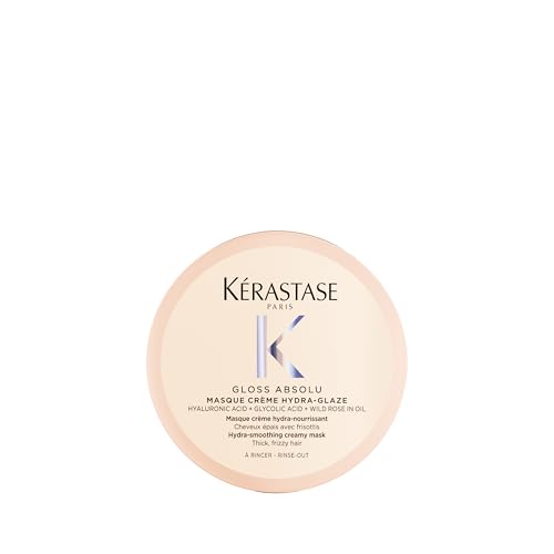 KÉRASTASE Mascarilla Crème Hydra-Glaze Tamaño Viaje, Hidratante Profundo para Cabello Grueso y Frizz, con Ácido Hialurónico, 2.5 Fl Oz - imagen 1