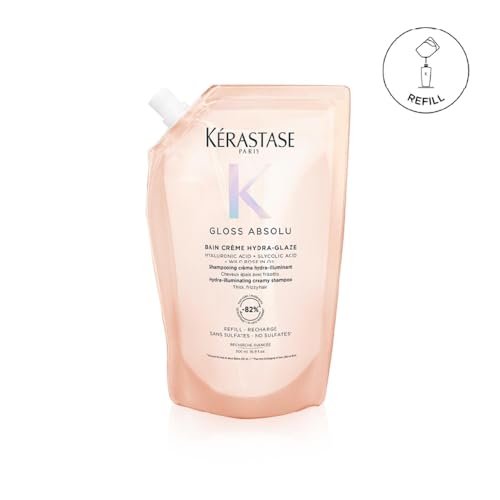 KÉRASTASE Gloss Absolu Bain Crème Recarga Champú Hidratante Iluminador, Fórmula Sin Sulfatos Anti-Frizz para Cabello Grueso y Frizoso, 16.9 Fl Oz - imagen 1