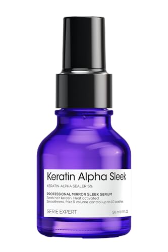 L'Oréal Professionnel Keratin Alpha Sleek Serum - Tratamiento Sin Enjuague, Protección Térmica, Control de Frizz y Humedad, Suavidad Duradera - imagen 2